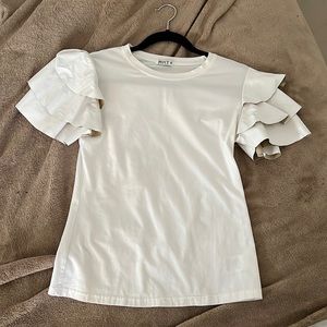 WHY dress brand. T-shirt . Size small . White